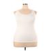 Torrid Tank Top Ivory Print Scoop Neck Tops - Women's Size 3X Plus