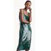 J. Crew Dresses | J. Crew Collection Sequin Tie Shoulder Shift Midi Dress Cocktail Party Holiday 2 | Color: Green | Size: 2