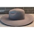 Free People Accessories | Free People Osfm One Size Fits Most 100% Wool Fedora Hat Boho Gray Southwestern | Color: Gray | Size: Os