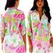 Lilly Pulitzer Tops | Lilly Pulitzer Captiva Tunic Top Size M | Color: Green/Pink | Size: M