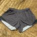 Lululemon Athletica Shorts | Lululemon Grey/Black Hotty Hot High-Rise Lined Shorts” Size 10 | Color: Black/Gray | Size: 10