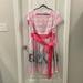 Disney Dresses | Disney The Dress Shop Aristocats Pink Striped Dress With Bow 3x Plus Size | Color: Pink | Size: 3x