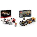 LEGO Icons McLaren MP4/4 & Ayrton Senna Modellauto Set, F1 Rennwagen Bausatz & Speed Champions McLaren Formel-1 Rennwagen 2023, Modell zum Bauen