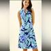 Lilly Pulitzer Dresses | Lilly Pulitzer Sherryn Shift Dress High Tide Navy Ready Set Gecko Size Xs | Color: Blue/Green | Size: Xs