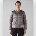 Lululemon Athletica Jackets & Coats | Lululemon Non-Stop Bomber *Reversible In Dark Chrome Size 6 | Color: Red | Size: 6