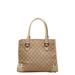 Gucci Bags | Gucci Gg Canvas Handbag 124260 Beige Leather Women's Gucci | Color: Tan | Size: Os