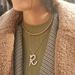 Free People Jewelry | New!! Pearl Initial Necklace | Color: Gold/White | Size: Various