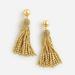 J. Crew Jewelry | J. Crew Metallic Ball Tassel Earrings | Color: Gold | Size: Os