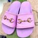 Gucci Shoes | Authentic Gucci Slides Size 38 | Color: Pink | Size: 8