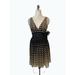 Anthropologie Dresses | Burlapp Anthropologie Cream Tan Beige Black Pleated Polka Dot Dress 6 | Color: Black/Tan | Size: 6