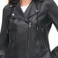 Levi's Jackets & Coats | Levi's Ladies' Faux Leather Moto Hooded Jacket, Black, Xl | Color: Black | Size: Xl