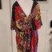 Anthropologie Dresses | Knit Vivid Color Dress Ranna Gill Sz L Poly Knit | Color: Black/Red | Size: L
