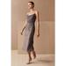 Anthropologie Dresses | New Anthropologie Forever That Girl Dunne Midi Dress Gray Sequin Size 8 | Color: Black/Gray | Size: 8