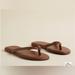 Torrid Shoes | New Torrid Size 10 Ww Sunnie Flip Flop Wide Width Vegan Leather- Deep Ta | Color: Brown | Size: 10