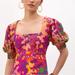 Anthropologie Dresses | Anthropologie Roopa Pemmaraju Floral Midi Dress | Color: Orange/Pink | Size: Xs