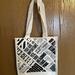 Lululemon Athletica Bags | Lululemon Small Reusable Shopping Tote Bag Snap Button Close | Color: Black/White | Size: Os