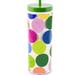 Kate Spade Dining | Kate Spade New York Acrylic Golf Tumbler With Straw - Nwt | Color: Green/Pink | Size: Approx. 24-Oz. Capacity
