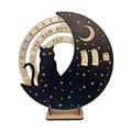 Circular Calendar Wall Mounted Spin Calendar Farmhouse Decoration for Home and Office Rotatable Calendar calendar/856/1776 (Color : A)