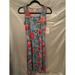 Lularoe Dresses | Lularoe Floral Summer Dress | Color: Blue/Pink | Size: Xs