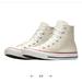 Converse Shoes | Custom Chuck Taylor All Star Leather - Size 10 Women’s/Size 8 Men’s | Color: Cream | Size: 10