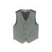 Janie and Jack Tuxedo Vest: Gray Jackets & Outerwear - Kids Boy's Size 7