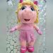 Disney Toys | Disney Jr Muppet Babies Plush Miss Piggy 14” Pink Dress Shoes & Bow | Color: Pink | Size: 14 In