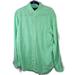 Ralph Lauren Shirts | Men's Ralph Lauren Classic Fit Linen Green White Stripe Button-Down Shirt Medium | Color: Green/White | Size: M