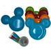 Disney Other | Disney Dinnerware Bpa Free Mickey Mouse Kids Set | Color: Blue/Red | Size: Os