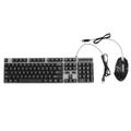 Homoyoyo 2pcs Gaming Keyboard Backlit Game Keyboard Wired Computer Keyboard Wired Notebook Keyboard Wired Keyboard for Laptop Office Keyboard Keboard for Gaming Wired Keyboard USB Set