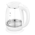 Kettles, Glass Kettles, with Filters, 1.5 Litre Cordless Insulated Tea Kettle, 1500W Fast Boil Water Kettle, Auto Shut-Off and Boil-Dry Protectionlarge Capacity/White/22 * 22 * 25Cm elegant