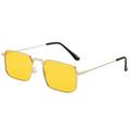MiqiZWQ Men's sunglasses Rectangle Sunglasses Women Metal Frame Glasses Vintage Square Sun Glasses For Men Shades Female Eyewear-4-A
