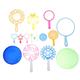 BESTonZON 45 Pcs Bubble Water Toy Bubble Sticks for Kids Suit for Kids Summer Toys Outdoor Kids Toys Kids Outdoor Toys Bubles Toy Children’s Toys Plastic Bubble Circle The Bubble