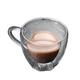 ADovz Tea Kettle Heart-Shaped Double-Layer Coffee Cup Whiskey Vodka Juice Water Cup Tea Mug Double Bottom Glass Mug Drinking (Size : 240ml) (Color : One Color, Size : 240ml)
