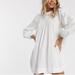 Free People Dresses | New Free People Clover Tunic Mini Dress Linen Xs | Color: White | Size: Xs