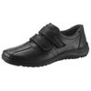 Klettschuh WALDLÄUFER "Herwig", Herren, Gr. 10,5 (45), schwarz, Nappaleder, sportlich, Schuhe, Slipper, Komfortschuh, Freizeitschuh mit Klettverschlüssen, G-Weite, Topseller