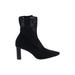 Zara Boots: Black Solid Shoes - Women's Size 38 - Pointed Toe