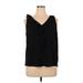 LC Lauren Conrad Sleeveless Blouse: Black Polka Dots Tops - Women's Size X-Large