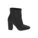 Jessica Simpson Ankle Boots: Black Print Shoes - Women's Size 7 1/2 - Almond Toe