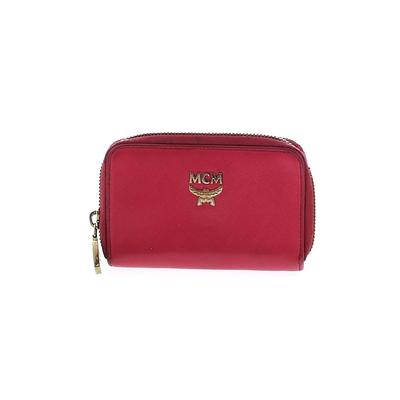 MCM Leather Coin Purse: Red Clothing