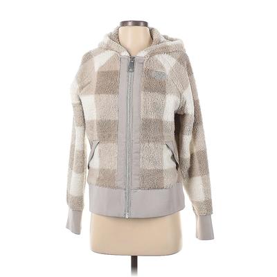 The North Face Fleece Jacket: Short Gray Print Jackets & Outerwear - Women's Size Small