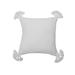 22" x 22" Newport White Textured Throw Pillow