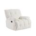 Upholstered Swivel Glider Chair With Armrests Comfortable 360 Degree Swivel Chair Padded Seat Modern Swivel Chair