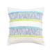 20" x 20" Benn Striped Tufted Texture Cotton Decorative Throw Pillow With Insert