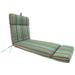 72" x 22" Outdoor Chaise Lounge Cushion with Ties and Loop - 72'' L x 22'' W x 3.5'' H