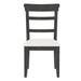 Upholstered pine wood Dining Chairs (19.1*24*37.4inch)Set of 2, Dining Room Kitchen Side Chair Ladder Back Side Chairs Gray