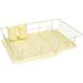 Space-Saving 3-Piece Dish Drainer Rack Set, Includes Cutlery Holder and Drainboard