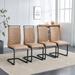 Mid-Century Modern Dining Chairs Set of 4, Side Dining Room/Kitchen Chairs with Faux Leather Padded Seat High Back, Chairs