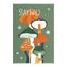 Stupell Industries Bb-735-Wood Stay Wild Mushrooms Pattern On MDF by Martina Pavlova Print in Green | 19 H x 13 W x 0.5 D in | Wayfair