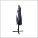 Arlmont & Co. Sheralyn 98.4" Lighted Market Umbrella w/ Crank Lift Counter Weights Included Metal in Gray | 98.4 H x 98.4 W x 98.4 D in | Wayfair