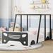 Harriet Bee Longmeadow Canopy Bed Wood in Black | 39.4 H x 42.7 W x 76.6 D in | Wayfair 890A99B1C63B476C801E46514144CE5D